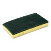 Heavy-Duty Scrubbing Sponge, 3.5 x 6, 0.85" Thick, Yellow/Green, 20/Carton2