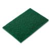 Medium-Duty Scouring Pad, 6 x 9, Green, 10 Pads/Pack, 6 Packs/Carton1