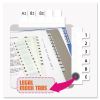 Legal Index Tabs, Preprinted Alpha: A to Z, 1/12-Cut, White, 0.44" Wide, 104/Pack2