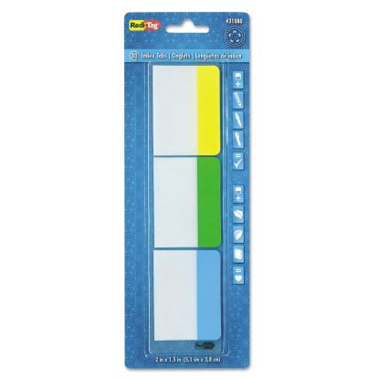 Write-On Index Tabs, 1/5-Cut, Assorted Colors, 2" Wide, 30/Pack1