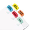 Inkjet Printable Index Tabs, 1/5-Cut Tabs, Assorted Colors, 1.13" Wide, 375/Pack2