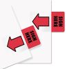 Removable/Reusable Page Flags, "Sign Here", Red, 50/Pack2