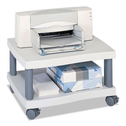 Wave Design Printer Stand, Two-Shelf, 20w x 17.5d x 11.5h, Charcoal Gray1