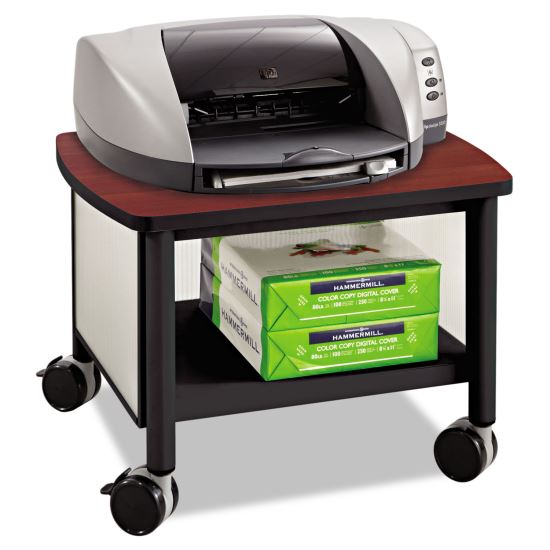 Impromptu Under Table Printer Stand, 20.5w x 16.5d x 14.5h, Black/Cherry1