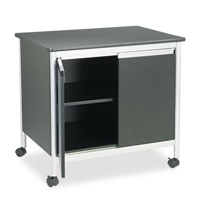 Deluxe Steel Machine Stand, One-Shelf, 32w x 24.5d x 30.25h, Black1