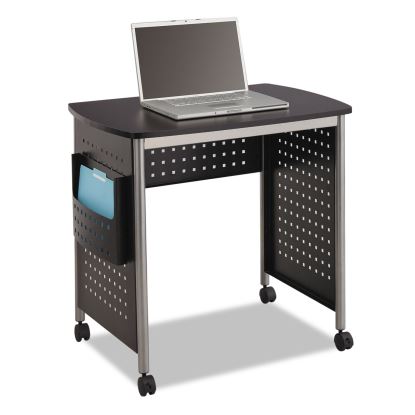 Scoot Desk, 32.25" x 22" x 30.5", Black/Silver1