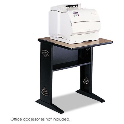 Fax/Printer Stand w/Reversible Top, 23.5w x 28d x 30h, Medium Oak/Black1