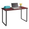 Steel Desk, 47.25" x 24" x 28.75", Cherry/Black1