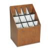 Corrugated Roll Files, 12 Compartments, 15w x 12d x 22h, Woodgrain2