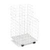 Wire Roll Files, 4 Compartments, 16.25w x 16.5d x 30.5h, White2