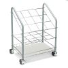 Wire Roll/Files, 12 Compartments, 18w x 12.75d x 24.5h, Gray2