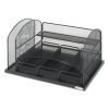 Onyx Organizer with 3 Drawers, 6 Compartments, Steel, 16 x 11.5 x 8.25, Black2