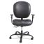 Alday Intensive-Use Chair, Supports Up to 500 lb, 17.5" to 20" Seat Height, Black Vinyl Seat/Back, Black Base1