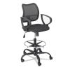 Vue Series Mesh Extended-Height Chair, Supports Up to 250 lb, 23" to 33" Seat Height, Black Fabric2