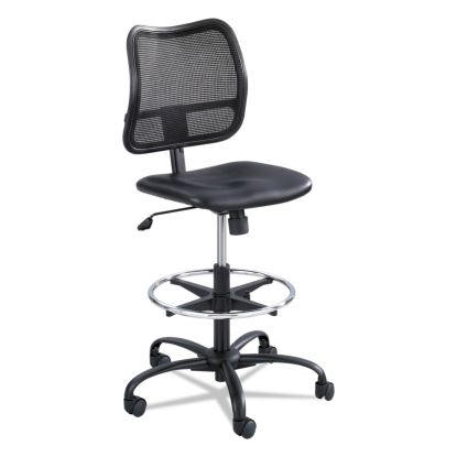 Vue Series Mesh Extended-Height Chair, Supports Up to 250 lb, 23" to 33" Seat Height, Black Vinyl Seat, Black Base1