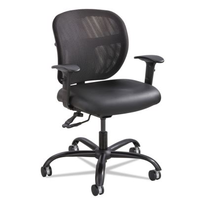 Vue Intensive-Use Mesh Task Chair, Supports Up to 500 lb, 18.5" to 21" Seat Height, Black Vinyl Seat/Back, Black Base1