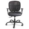 Vue Intensive-Use Mesh Task Chair, Supports Up to 500 lb, 18.5" to 21" Seat Height, Black Vinyl Seat/Back, Black Base2