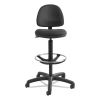 Precision Extended-Height Swivel Stool, Adjustable Footring, Supports Up to 250 lb, 23" to 33" Seat Height, Black Fabric2