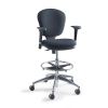 Metro Collection Extended-Height Chair, Supports Up to 250 lb, 23" to 33" Seat Height, Black Seat/Back, Chrome Base2