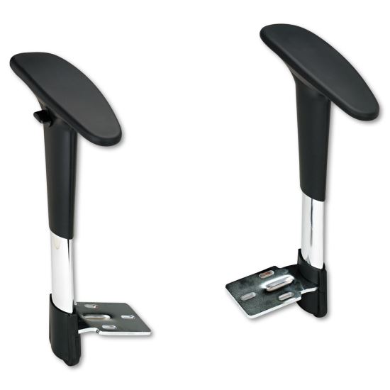 Adjustable T-Pad Arms for Metro Series Extended-Height Chairs, Black/Chrome1