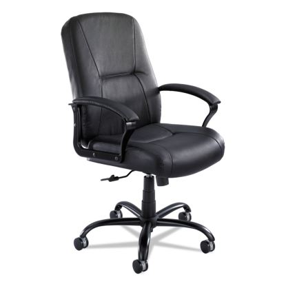 Serenity Big/Tall High Back Leather Chair, Supports Up to 500 lb, 19.5" to 22.5" Seat Height, Black1