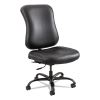 Optimus High Back Big and Tall Chair, Vinyl, Supports Up to 400 lb, 19" to 22" Seat Height, Black2