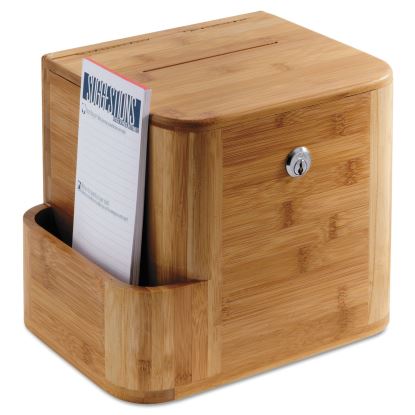 Bamboo Suggestion Boxes, 10 x 8 x 14, Natural1