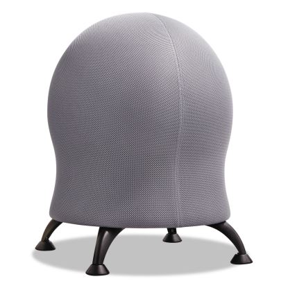 Zenergy Ball Chair, Backless, Supports Up to 250 lb, Gray Fabric Seat, Black Base1