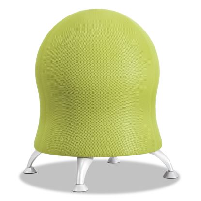 Zenergy Ball Chair, Backless, Supports Up to 250 lb, Grass Fabric Seat, Silver Base1