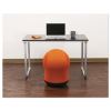 Zenergy Swivel Ball Chair, Backless, Supports Up to 250 lb, Orange Seat, Black Base2