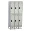 Double-Tier, Three-Column Locker, 36w x 18d x 78h, Two-Tone Gray1