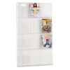 Reveal Clear Literature Displays, 12 Compartments, 30w x 2d x 49h, Clear1