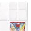 Reveal Clear Literature Displays, 12 Compartments, 30w x 2d x 34.75h, Clear2