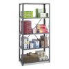 Commercial Steel Shelving Unit, Five-Shelf, 36w x 18d x 75h, Dark Gray2