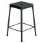 Counter-Height Steel Stool, Backless, Supports Up to 250 lb, 25" Seat Height, Black1