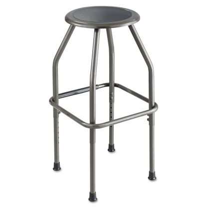 Diesel Industrial Stool with Stationary Seat, Backless, Supports Up to 250 lb, 22" to 30" Seat Height, Pewter1