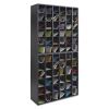 Wood Mail Sorter with Adjustable Dividers, Stackable, 36 Compartments, Black2