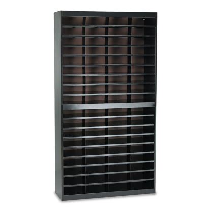 Steel/Fiberboard E-Z Stor Sorter, 72 Sections, 37 1/2 x 12 3/4 x 71, Black1