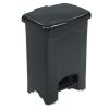 Step-On Receptacle, Rectangular, Plastic, 4 gal, Black2