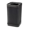At-Your Disposal Top-Open Waste Receptacle, Square, Polyethylene, 38 gal, Black2