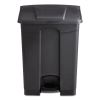 Large Capacity Plastic Step-On Receptacle, 17 gal, Black2