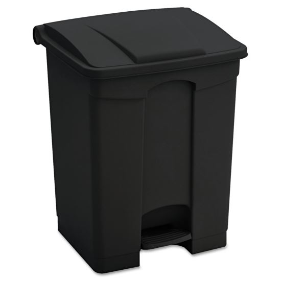 Large Capacity Plastic Step-On Receptacle, 23 gal, Black1