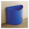 Desk-Side Recycling Receptacle, 3 gal, Black/Blue2