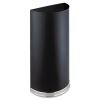 Half-Round Receptacle, Half-Round, Steel, 12.5 gal, Black1