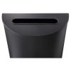 Half-Round Receptacle, Half-Round, Steel, 12.5 gal, Black2