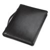 Leather Multi-Ring Zippered Portfolio, Two-Part, 1" Cap, 11 x 13 1/2, Black2