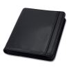 Professional Zippered Pad Holder/Ring Binder, Pockets, Writing Pad, Vinyl Black2