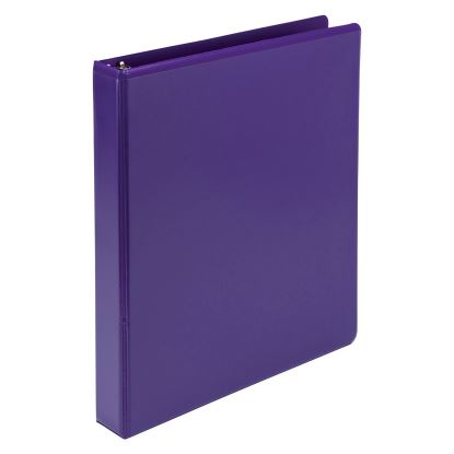 Earth’s Choice Biobased Durable Fashion View Binder, 3 Rings, 1" Capacity, 11 x 8.5, Purple, 2/Pack1