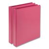 Earth’s Choice Biobased Durable Fashion View Binder, 3 Rings, 1" Capacity, 11 x 8.5, Berry, 2/Pack2