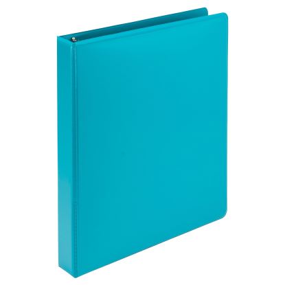 Earth’s Choice Biobased Durable Fashion View Binder, 3 Rings, 1" Capacity, 11 x 8.5, Turquoise, 2/Pack1